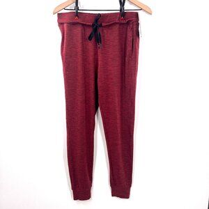 NEW Born Primitive Women's rest day jogger maroon red activewear athleisure M
